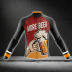 More Beer Men's Cycling Jersey Long Sleeve, Beer Cycling Jerseys CG0063