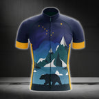 Alaska State Cycling Short Sleeve Mens Jersey, Alaska Cycling Jerseys CG0133