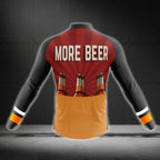 More Beer Men's Cycling Jersey Long Sleeve, Beer Cycling Jerseys CG0063
