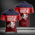 It's Time To Ride Cycling Short Sleeve Jersey Men, Funny Cycling Jerseys For Men CE0050