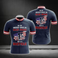 Never Underestimate An Old Man With A Bicycle USA Flag Cycling Jersey Short Sleeve For Men, Patriotic Funny Cycling Jerseys CG0749