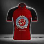 My Passion Cycling Short Sleeve Jersey For Men, Black And Red Cycling Jersey CG0847