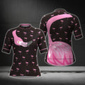 Flamingo Black And Pink Short Sleeve Cycling Jersey Women, Flamingo Cycling Jerseys For Ladies CG0374