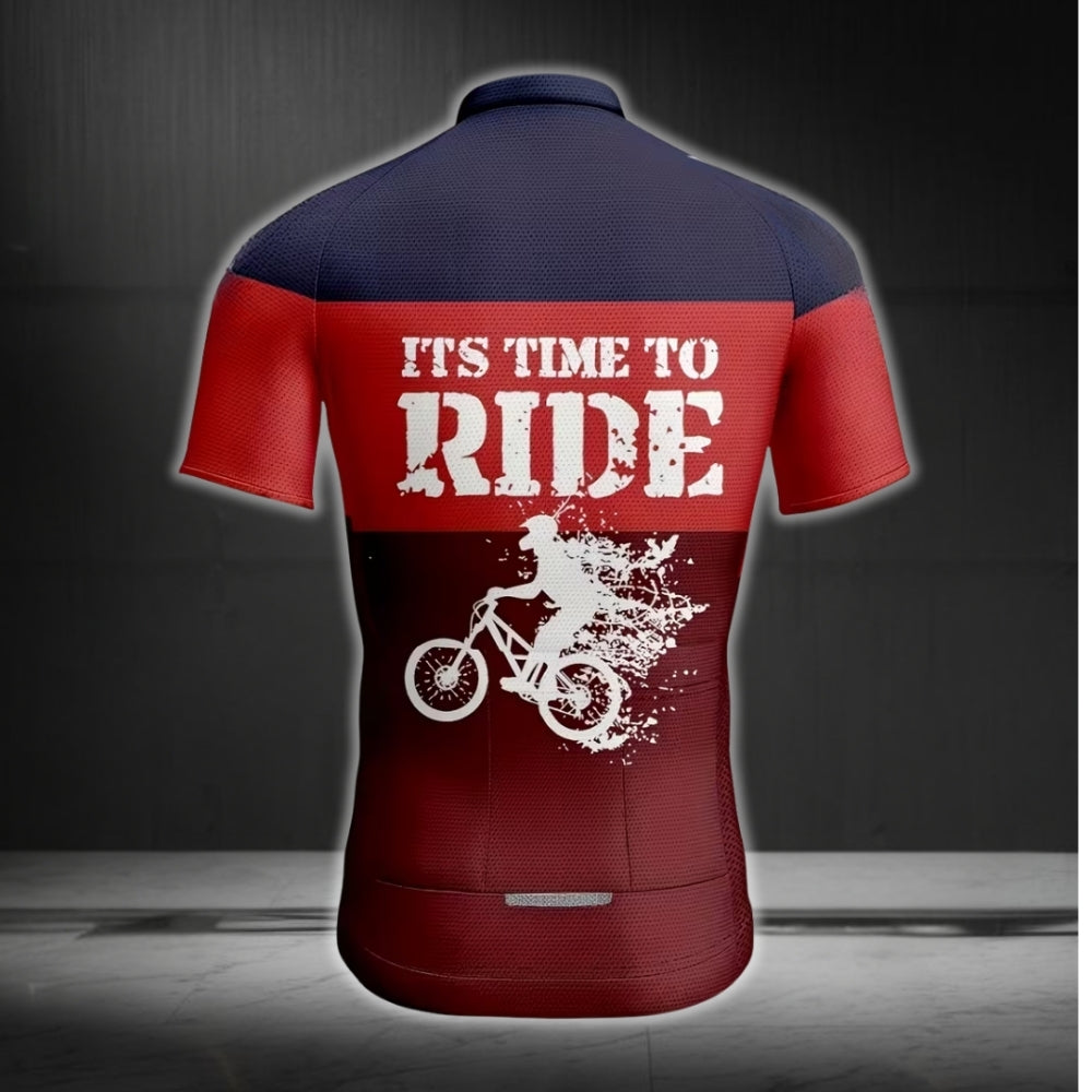 It's Time To Ride Cycling Short Sleeve Jersey Men, Funny Cycling Jerseys For Men CE0050
