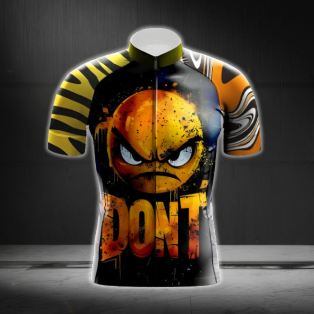 Don't Angry Emoticon Cycling Short Sleeve Jersey For Men, Angry Emoticon Cycling Jerseys CG0702