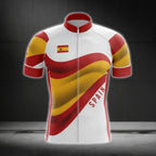 Spain Flag Cycling Short Sleeve Men Jersey, Spain Cycling Jerseys CG0609