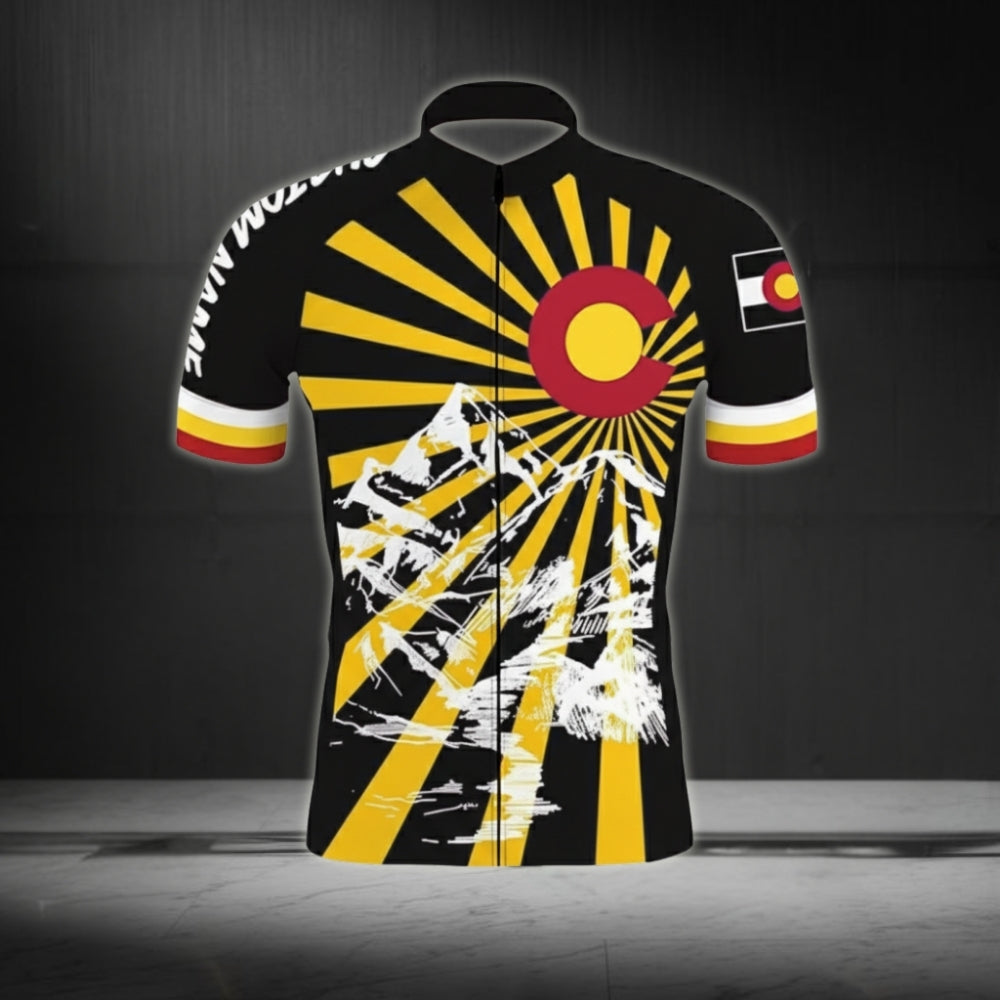Custom Colorado Cycling Short Sleeve Jersey For Men CZ0001