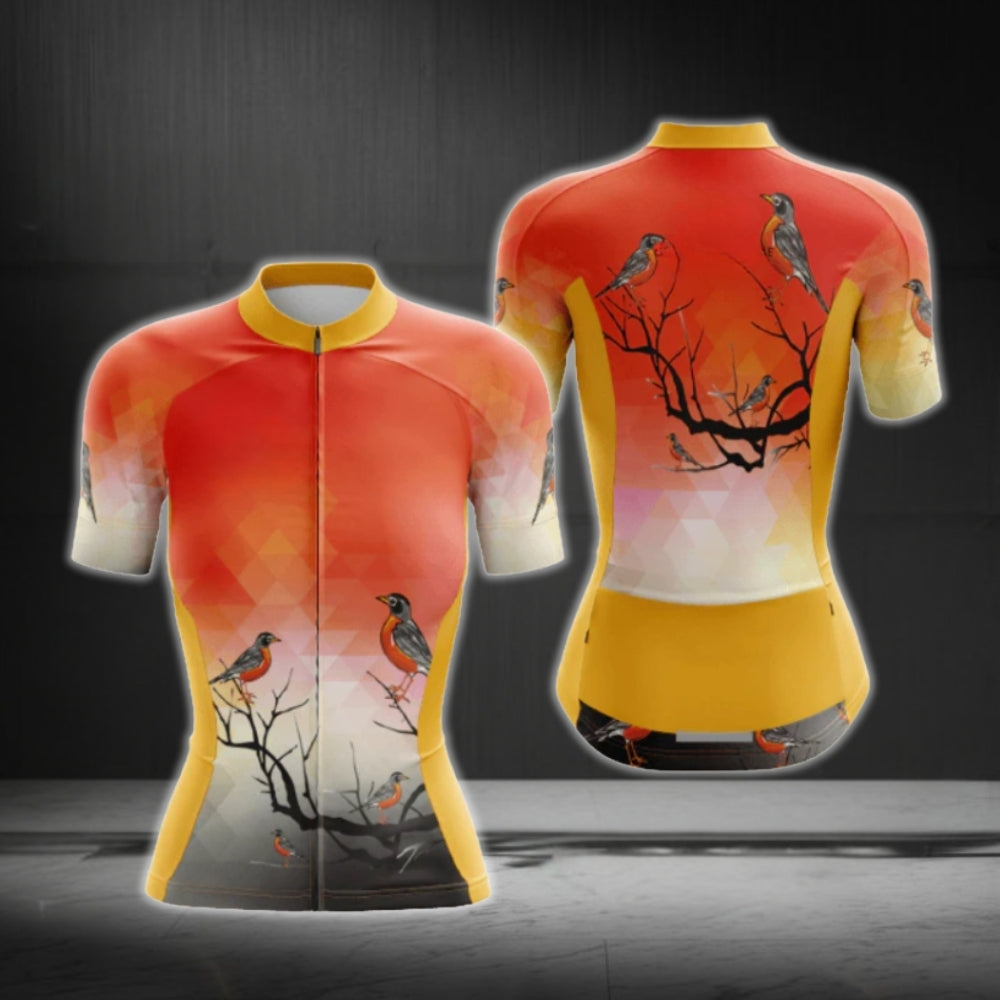 Bird Cycling Short Sleeve Women Jersey, Bird Lover Cycling Jersey For Women CG0626