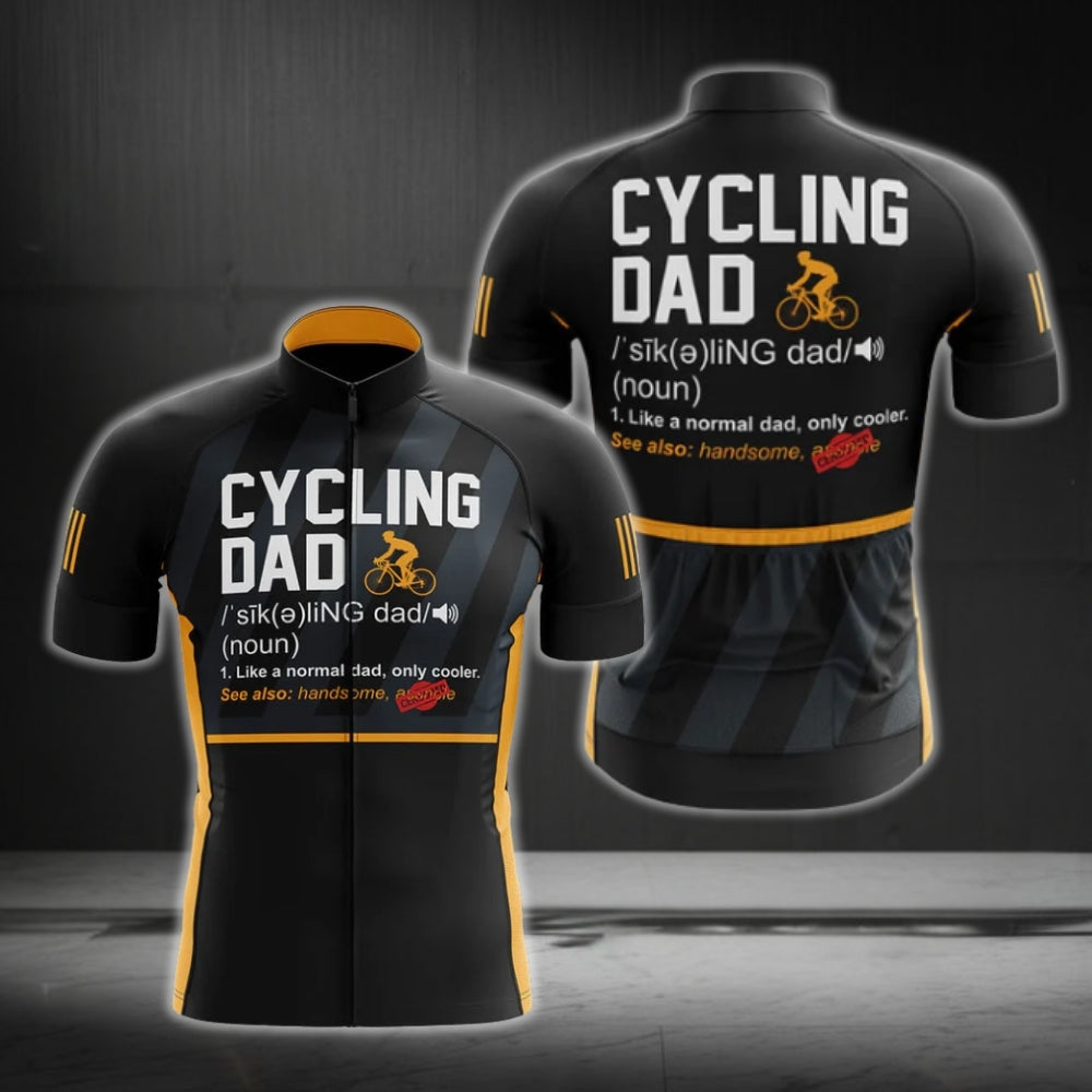 Cycling Dad Definition Short Sleeve Cycling Mens Jersey, Dad Cycling Jerseys For Father's Day CG0248