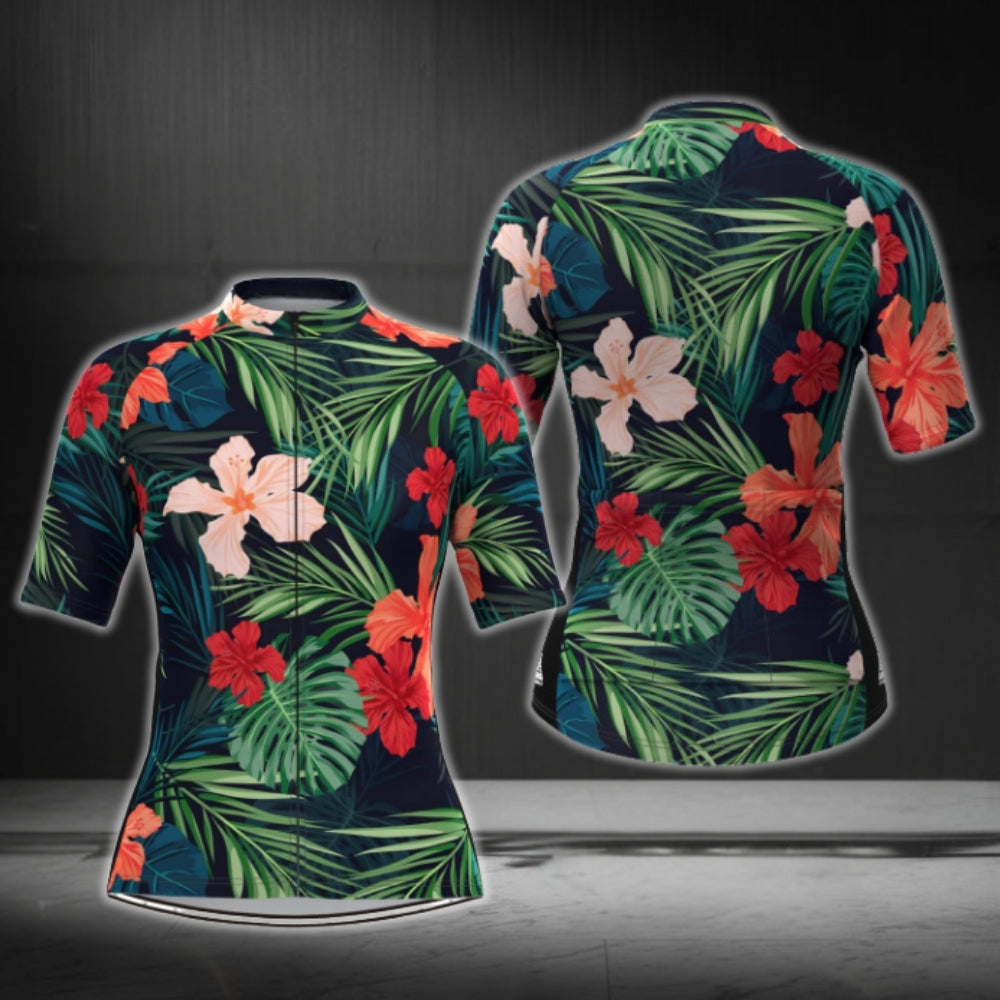 Women's Tropical Cycling Short Sleeve Jersey, Tropical Cycling Jerseys For Ladies CG0376