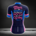 Mom The Women The Myth The Cycling Legend Cycling Short Sleeve For Ladies, Mom Cycling Jersey For Mother Day CG0849