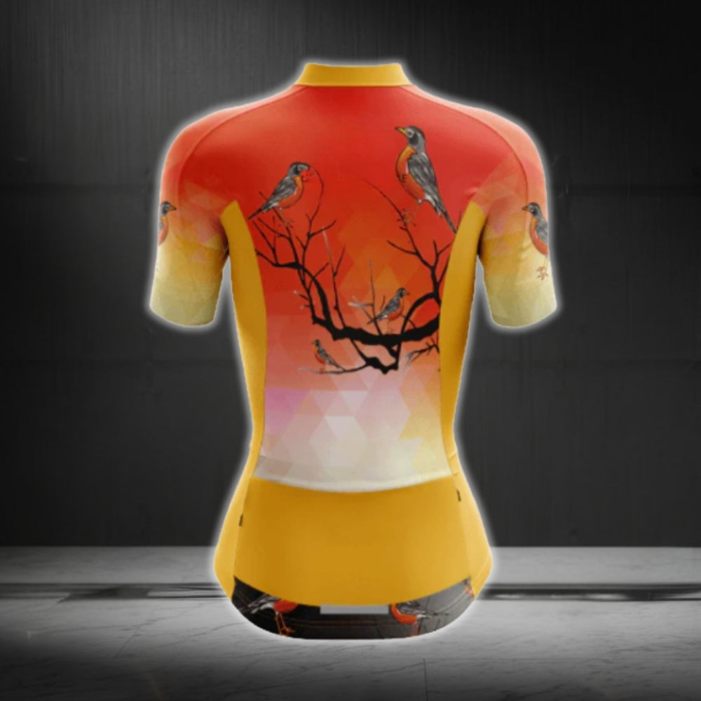 Bird Cycling Short Sleeve Women Jersey, Bird Lover Cycling Jersey For Women CG0626