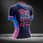Mom The Women The Myth The Cycling Legend Cycling Short Sleeve For Ladies, Mom Cycling Jersey For Mother Day CG0849