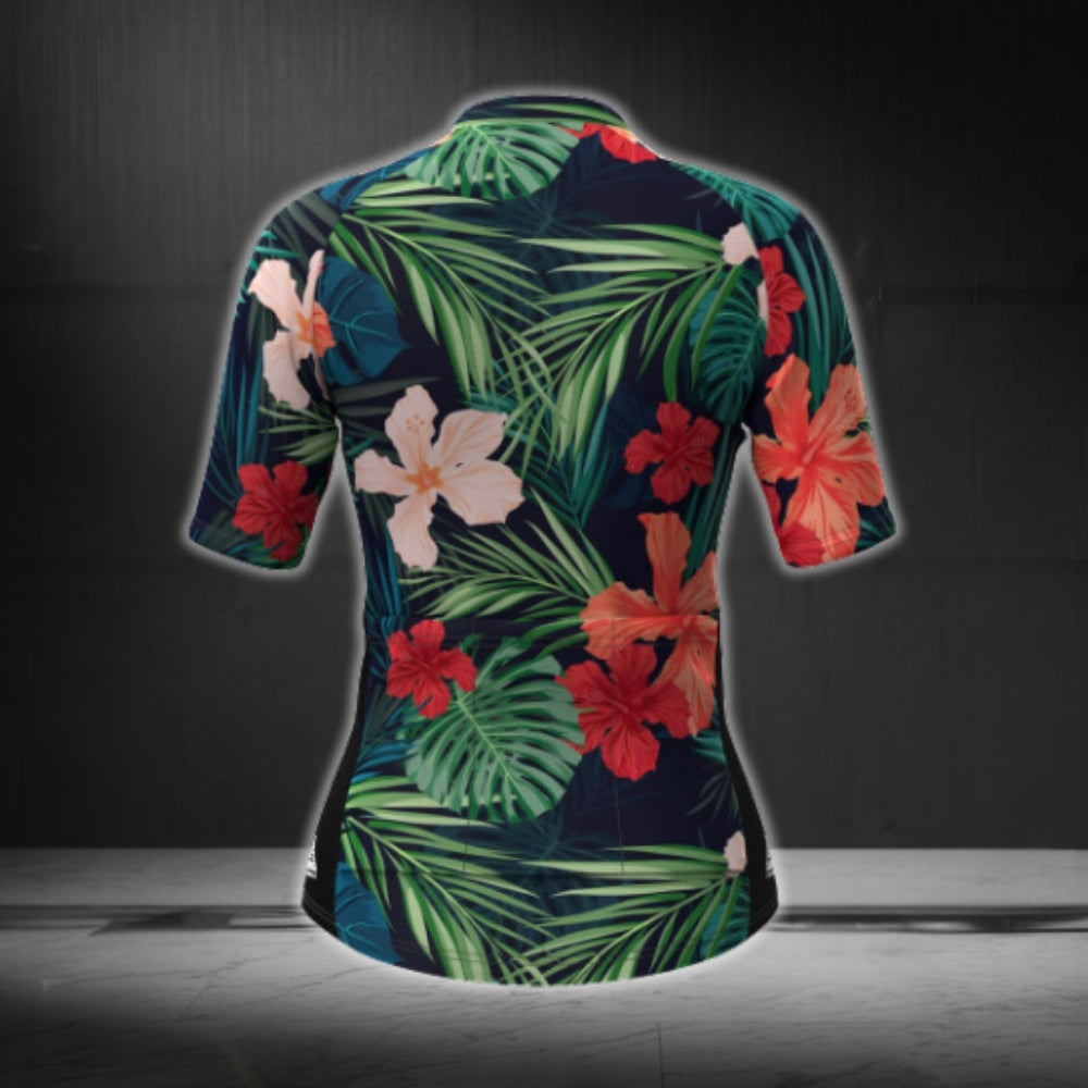 Women's Tropical Cycling Short Sleeve Jersey, Tropical Cycling Jerseys For Ladies CG0376