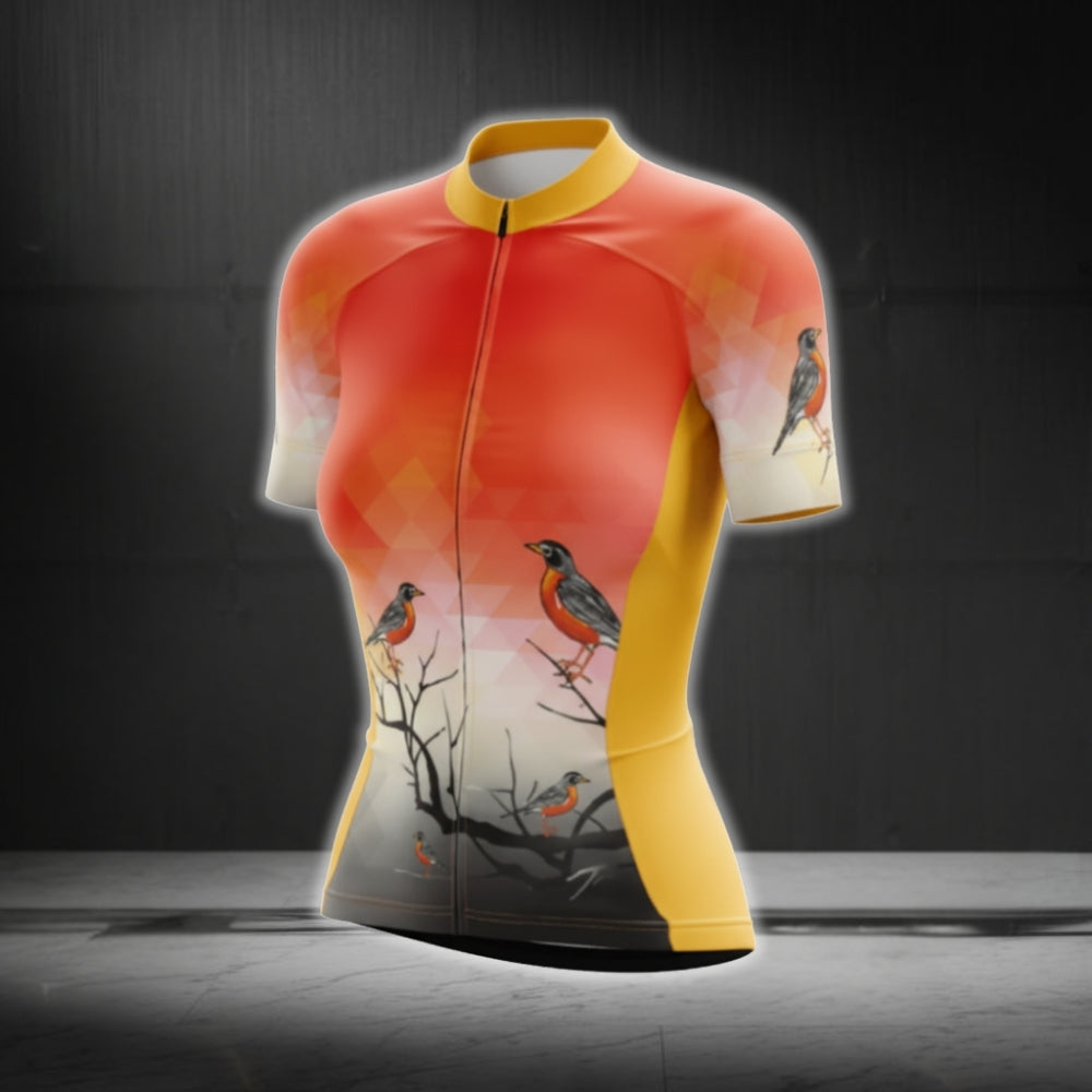 Bird Cycling Short Sleeve Women Jersey, Bird Lover Cycling Jersey For Women CG0626