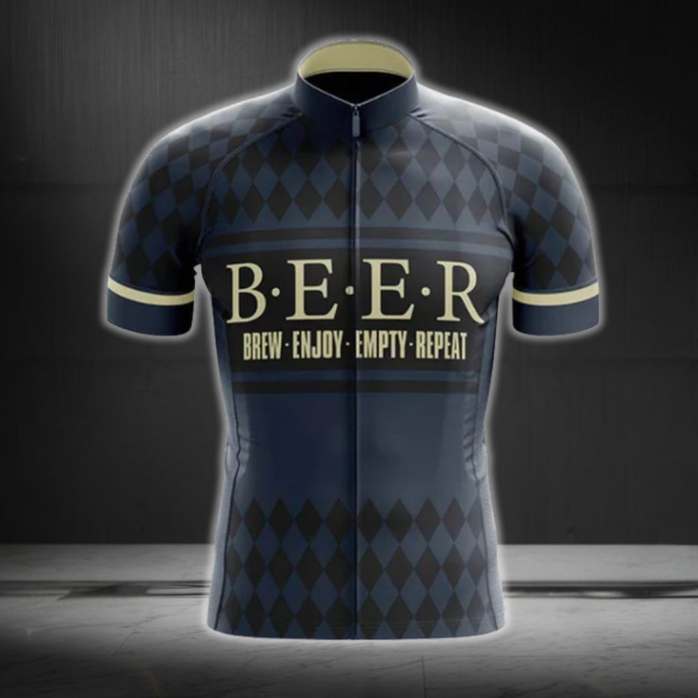 Beer Brew Enjoy Empty Repeat Cycling Short Sleeve Jersey For Men, Beer  Cycling Jerseys CG0475