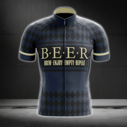 Beer Brew Enjoy Empty Repeat Cycling Short Sleeve Jersey For Men, Beer  Cycling Jerseys CG0475