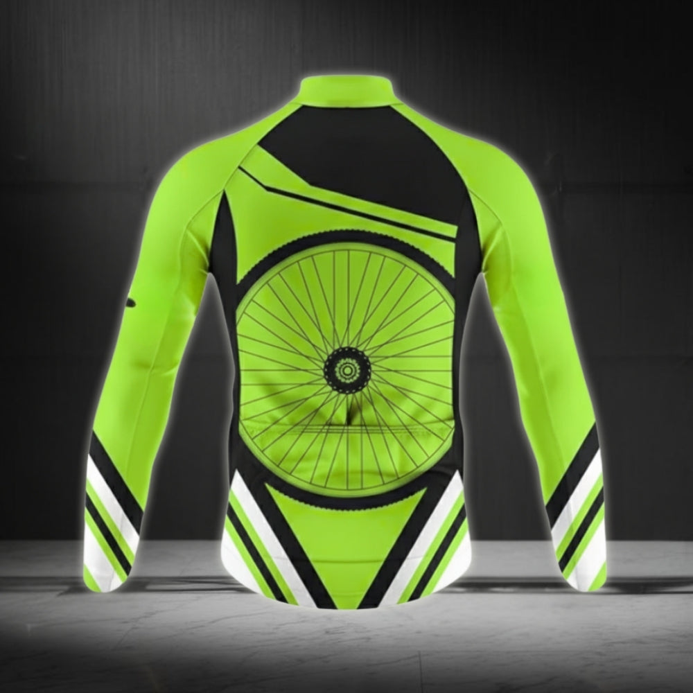 Custom Team Men's Cycling Long Sleeve Jersey, Custom Cycling Jersey CZ0017