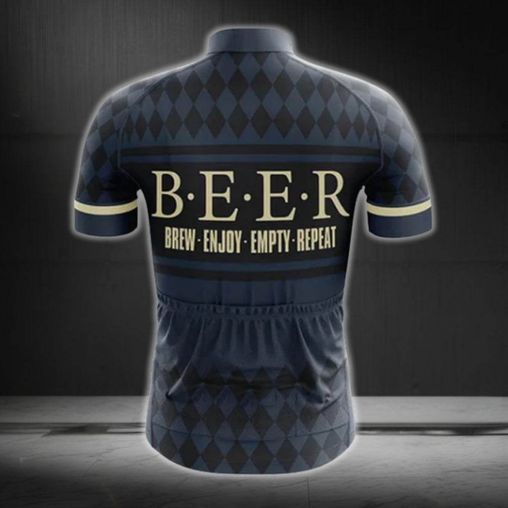 Beer Brew Enjoy Empty Repeat Cycling Short Sleeve Jersey For Men, Beer  Cycling Jerseys CG0475