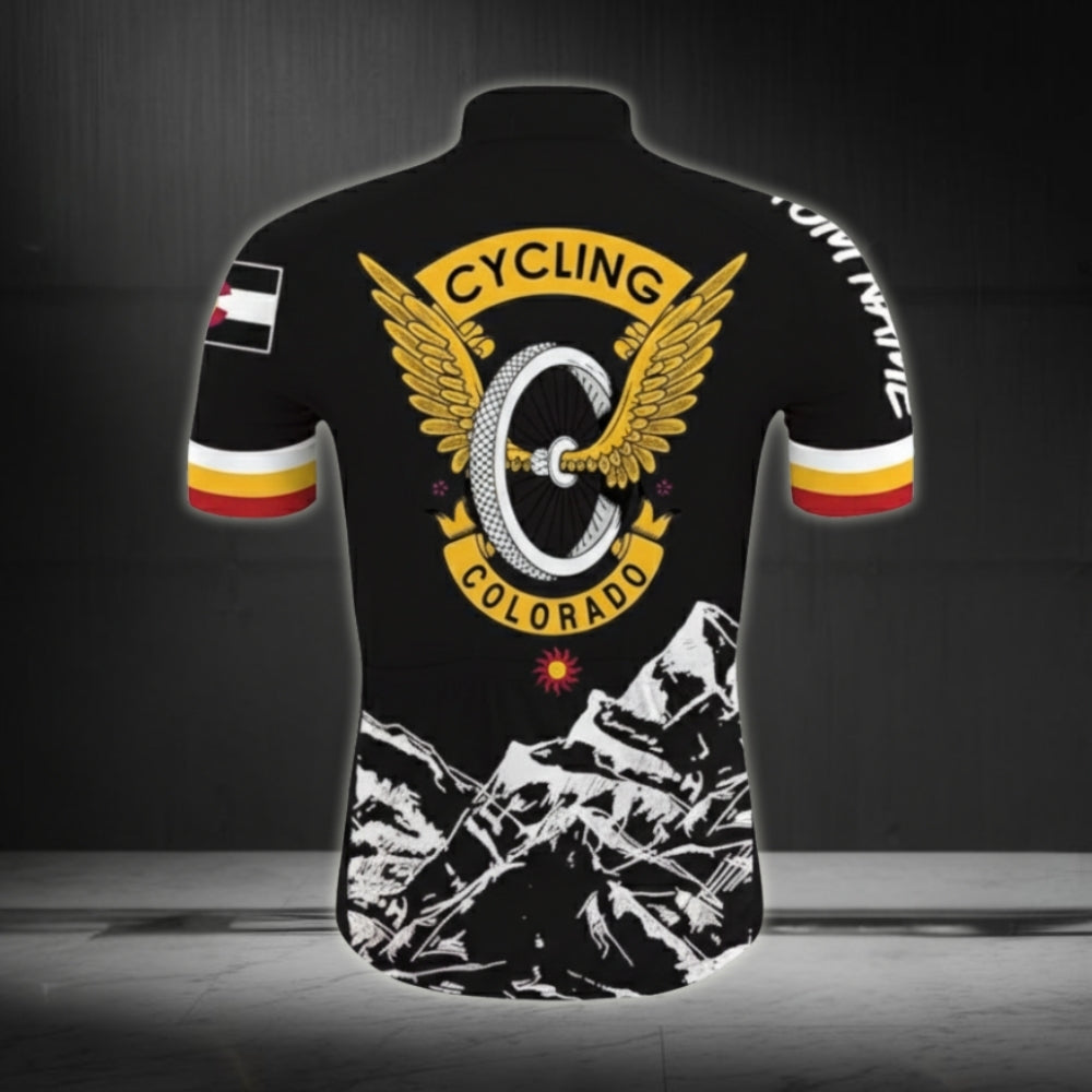Custom Colorado Cycling Short Sleeve Jersey For Men CZ0001