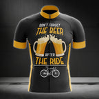 Don't Forget The Beer After The Ride Men's Short Sleeve Cycling Jersey, Funny Beer Cycling Jerseys CZ0088