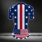 USA Flag Cycling Jersey Short Sleeve For Women, Patriotic Cycling Jerseys Women CG0077