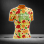 Fruitful Life Cycling Short Sleeve Jersey For Ladies, Fruit Lovers Cycling Jersey Womens CG0850