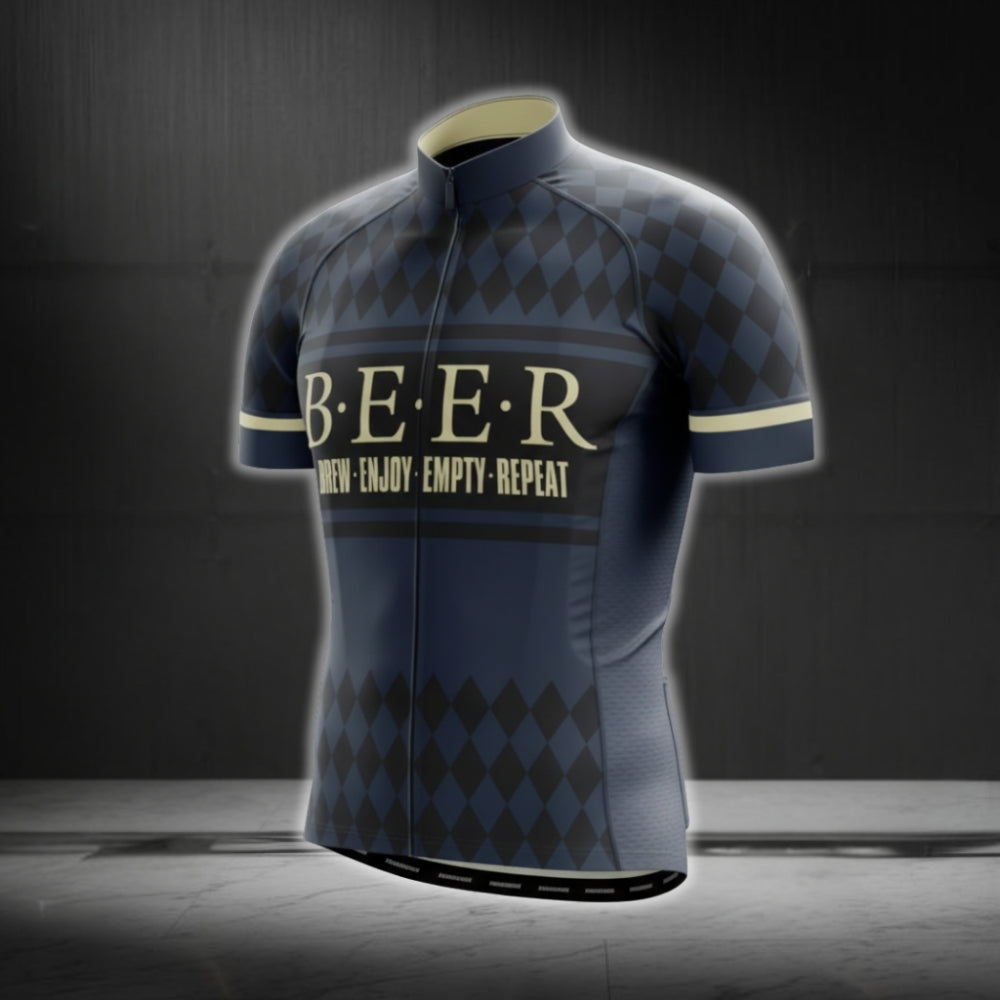 Beer Brew Enjoy Empty Repeat Cycling Short Sleeve Jersey For Men, Beer  Cycling Jerseys CG0475