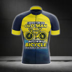 I Might Be An Old Man But On Bicycle I'm As Young As Any Teenager Cycling Short Sleeve Jerseys, Funny Cycling Jerseys For Mens CG0250