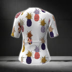 Multicolor Pineapple Cycling Short Sleeve Women Jersey, Pineapple Lovers Cycling Jerseys CG0378