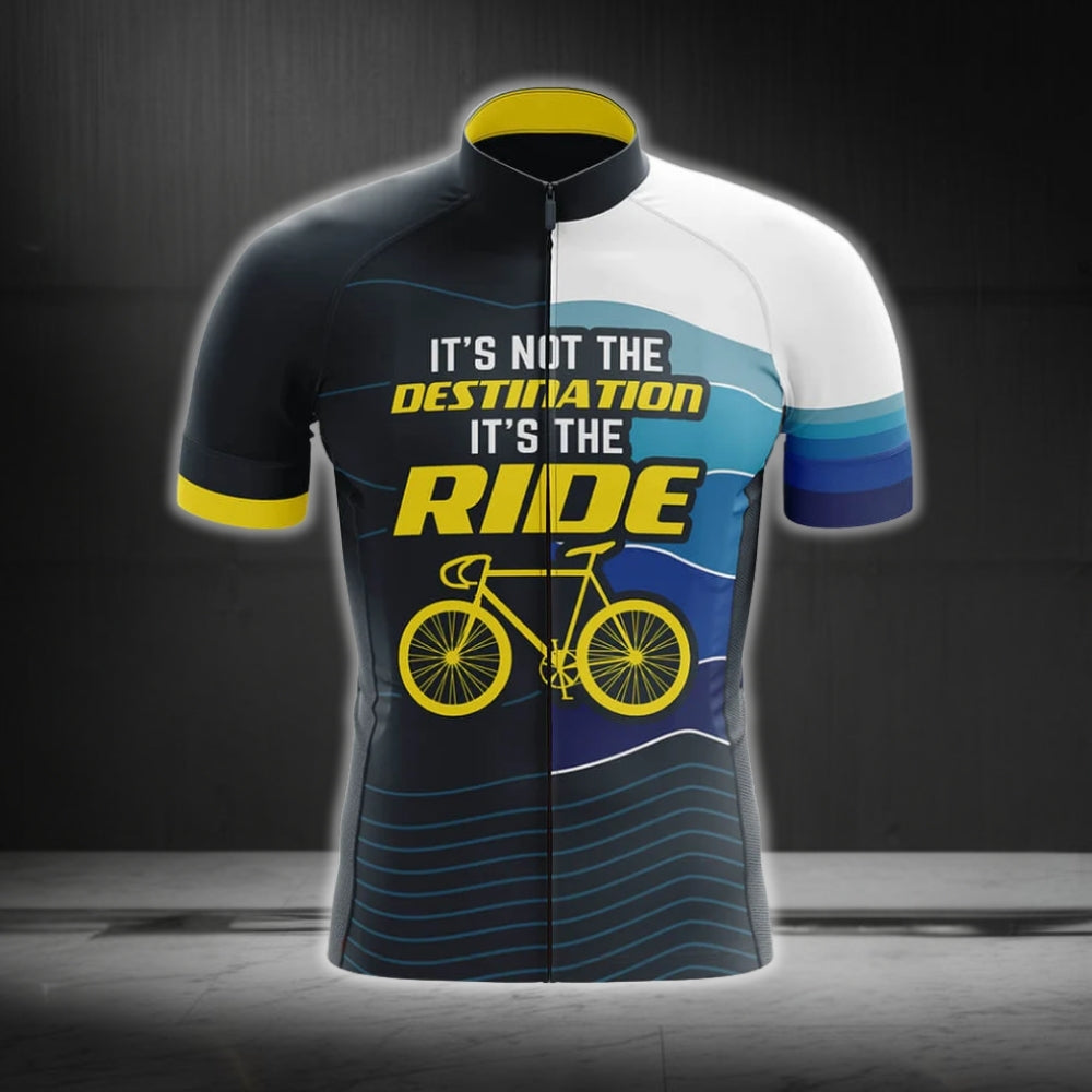 It's Not The Destination It's The Ride Short Sleeve Cycling Jersey For Men, Men's Cycling Jerseys CG0251