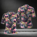Women's Tropical Flamingo Short Sleeve Cycling Jersey, Flamingo Cycling Jersey For Women CG0379