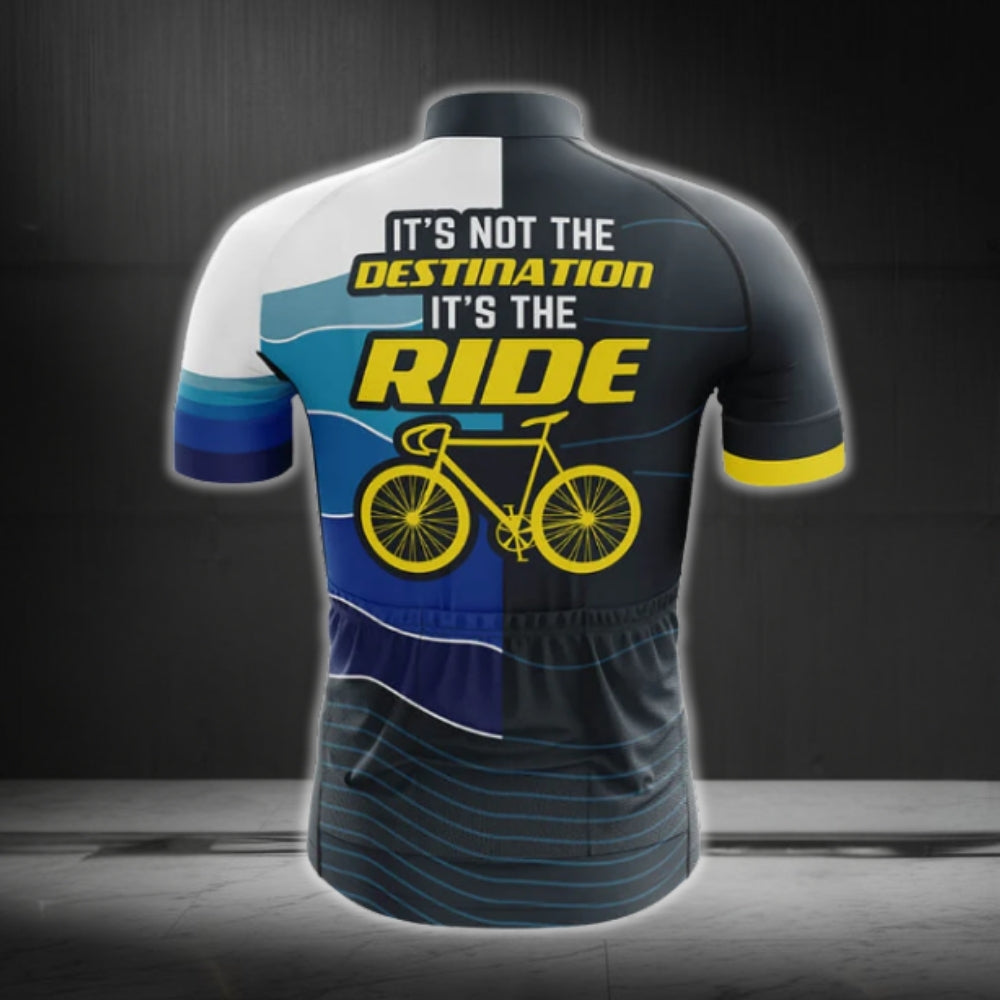 It's Not The Destination It's The Ride Short Sleeve Cycling Jersey For Men, Men's Cycling Jerseys CG0251