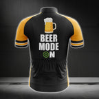Beer Mode On Cycling Short Sleeve Men's Jersey, Beer Cycling Jerseys CG0477
