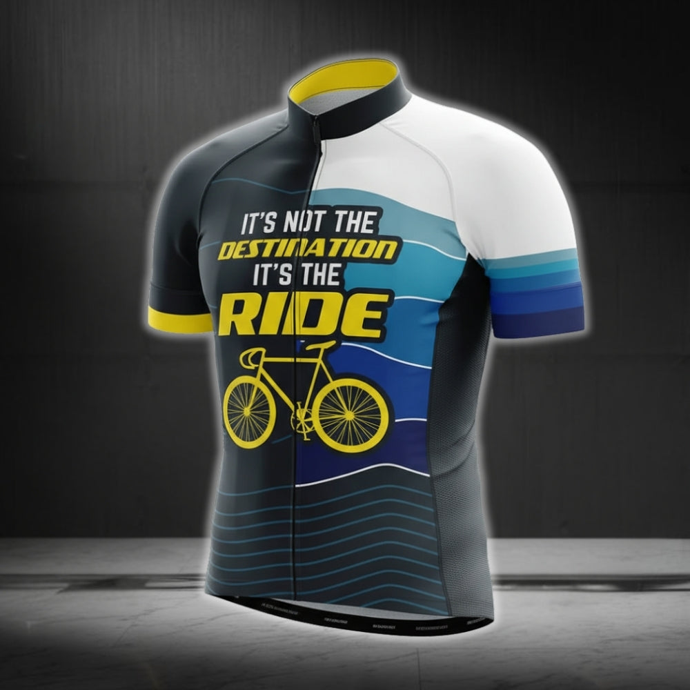 It's Not The Destination It's The Ride Short Sleeve Cycling Jersey For Men, Men's Cycling Jerseys CG0251