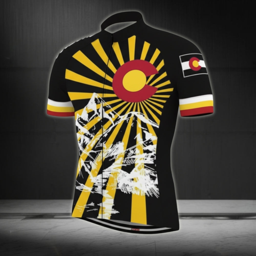 Custom Colorado Cycling Short Sleeve Jersey For Men CZ0001