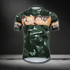 Ride Lots Camouflage Men's Cycling Short Sleeve Jersey, Camo Cycling Jersey For Mens CE0044