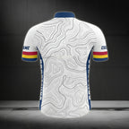 Custom Colorado White Cycling Short Sleeve Jersey Mens, Custom Colorado Cycling Jerseys CZ0045
