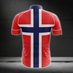 Norway Cycling Short Sleeve Jersey For Men, Patriotic Norway Cycling Jerseys CG0140