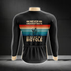 Never Underestimate An Old Guy On A Bicycle Long Sleeve Men's Cycling Jersey, Funny Cycling Jerseys CG0686