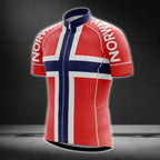 Norway Cycling Short Sleeve Jersey For Men, Patriotic Norway Cycling Jerseys CG0140