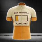 Beer Loading Please Wait Short Sleeve Men's Cycling Jersey,  Beer Cycling Jerseys CG0479