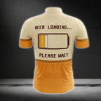 Beer Loading Please Wait Short Sleeve Men's Cycling Jersey,  Beer Cycling Jerseys CG0479