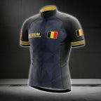 Men's Belgium Flag Cycling Short Sleeve Jersey, Patriotic Belgium Cycling Jerseys CG0141