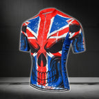 Skull UK Flag Cycling Short Sleeve Men's Jersey, Skull UK Team Cycling Jersey CG0480