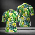 Lemon Tropical Men's Cycling Short Sleeve Jersey, Lemon Cycling Jerseys CG0361