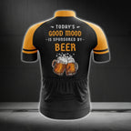 Today's Good Mood Is Sponsored By Beer Cycling Short Sleeve Jersey Mens, Funny Beer Cycling Jerseys CG0685