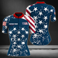 Custom Grunge USA Flag Cycling Jersey Short Sleeve For Womens, Custom Patriotic Cycling Jersey For Ladies CZ0056
